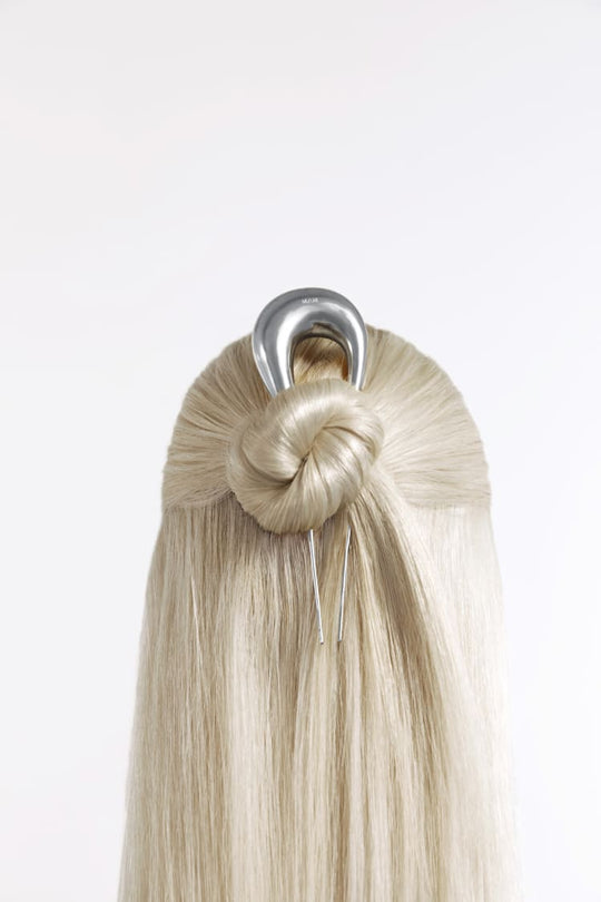 Wassertropfen-Haarspange aus Sterlingsilber