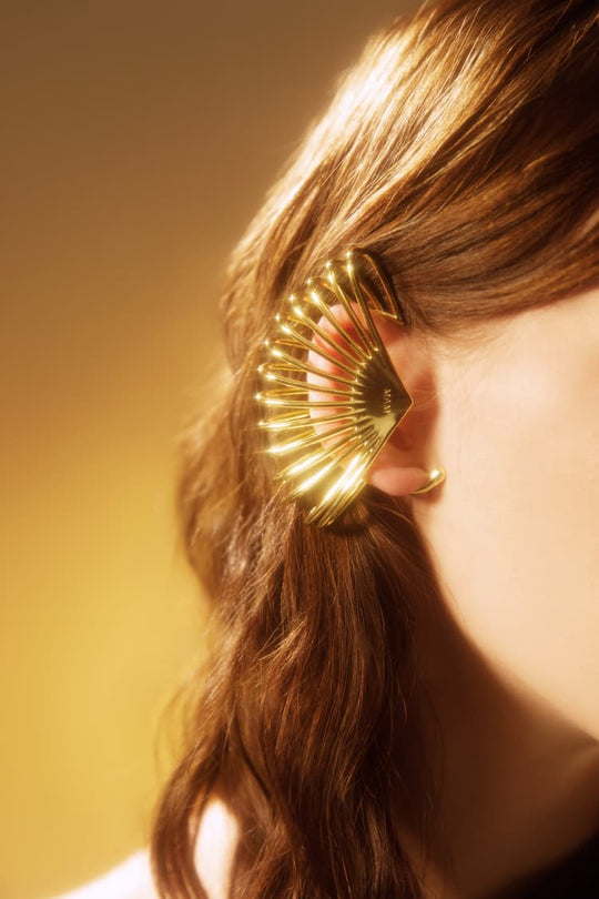 Earcuff volles Ohr in Gold