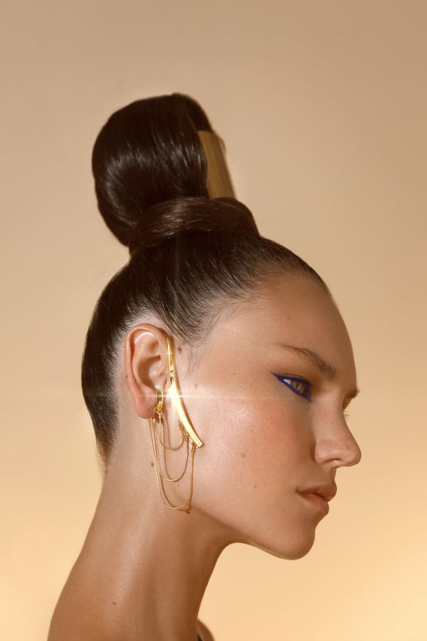 MAM® DE-Ear Cuff in Gold mit Ketten---