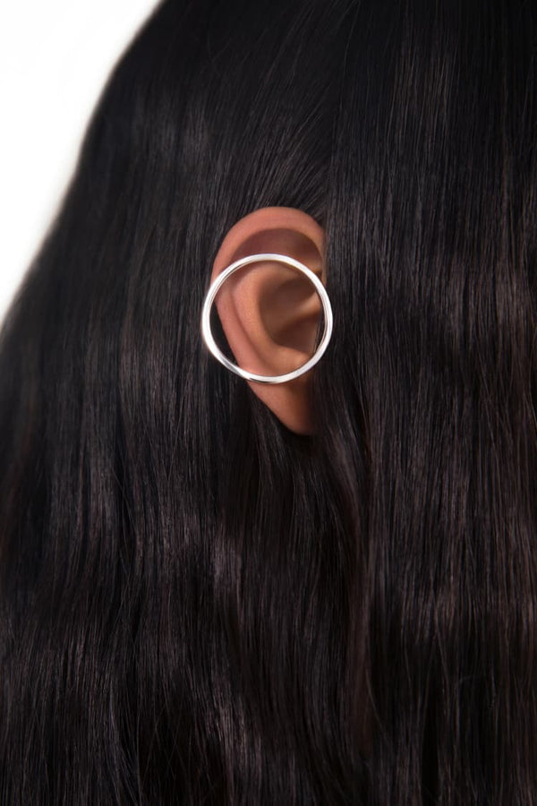 MAM® DE-Kreisförmiger Ear Cuff Silber---